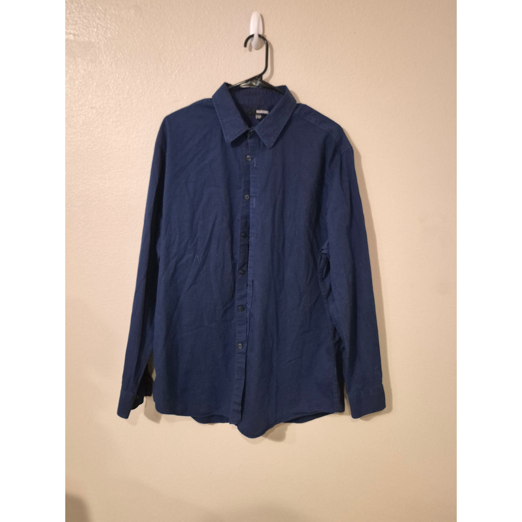 Murano Men's Corduroy Long Sleeve Button-Down