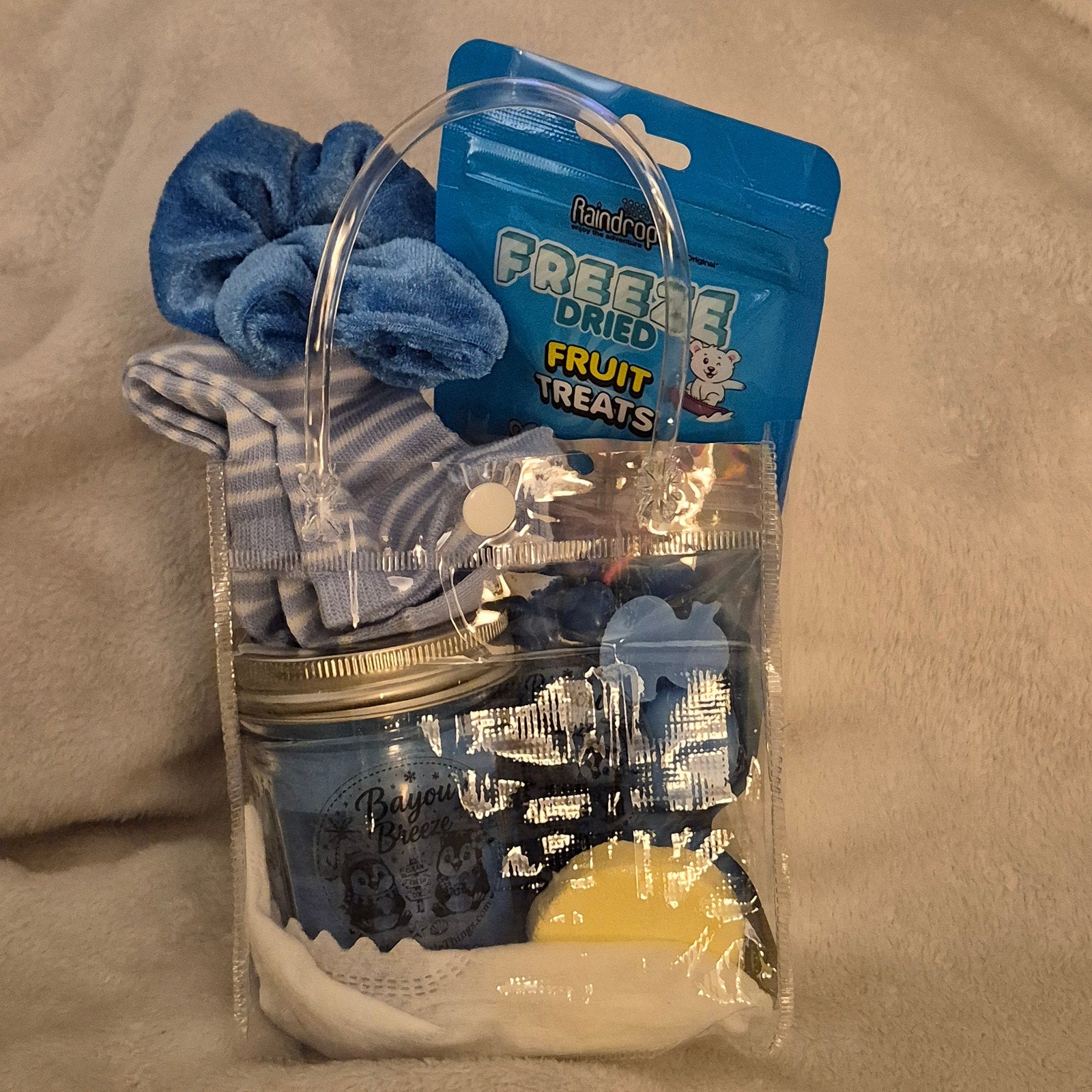 Bayou Breeze Self Care Gift Basket • Clear Tote Bag Spa Gift Set