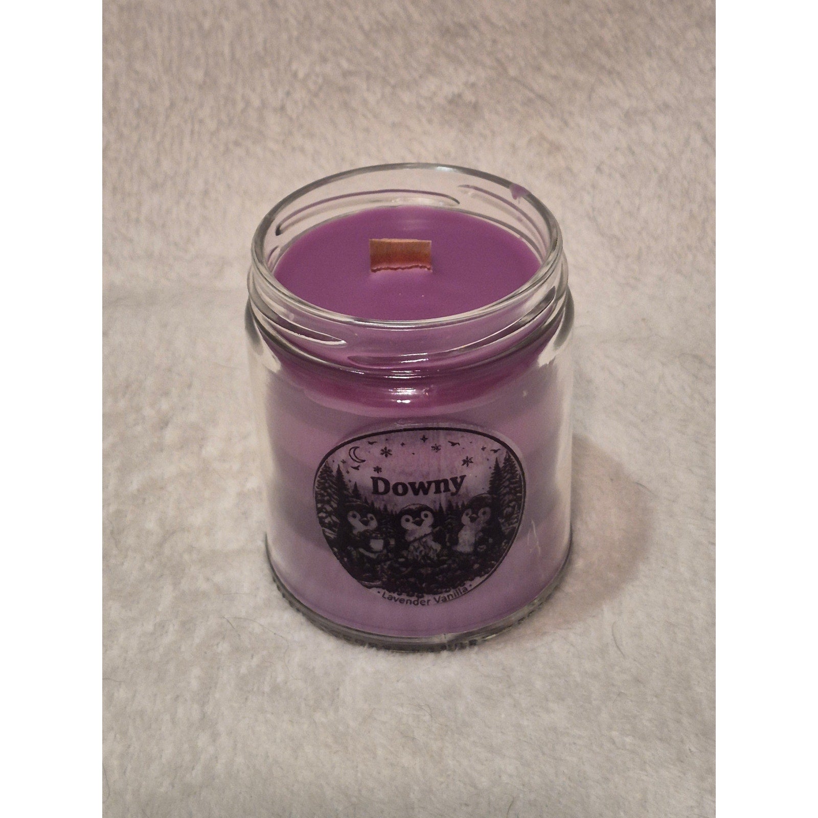 Homemade "Downy Lavender Vanilla" Candle, 9oz