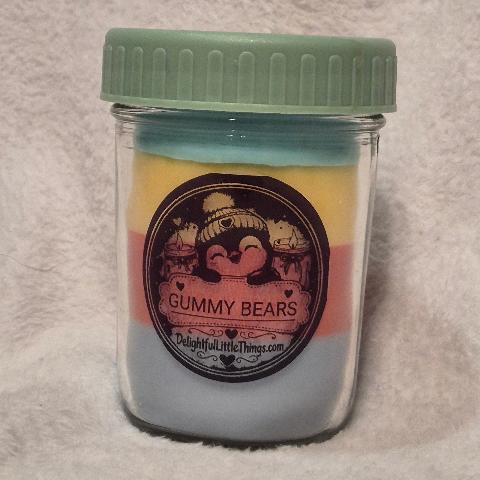 Homemade "Gummy Bears" Candle
