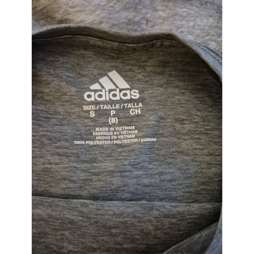 Boys Gray Adidas T-Shirt  Small