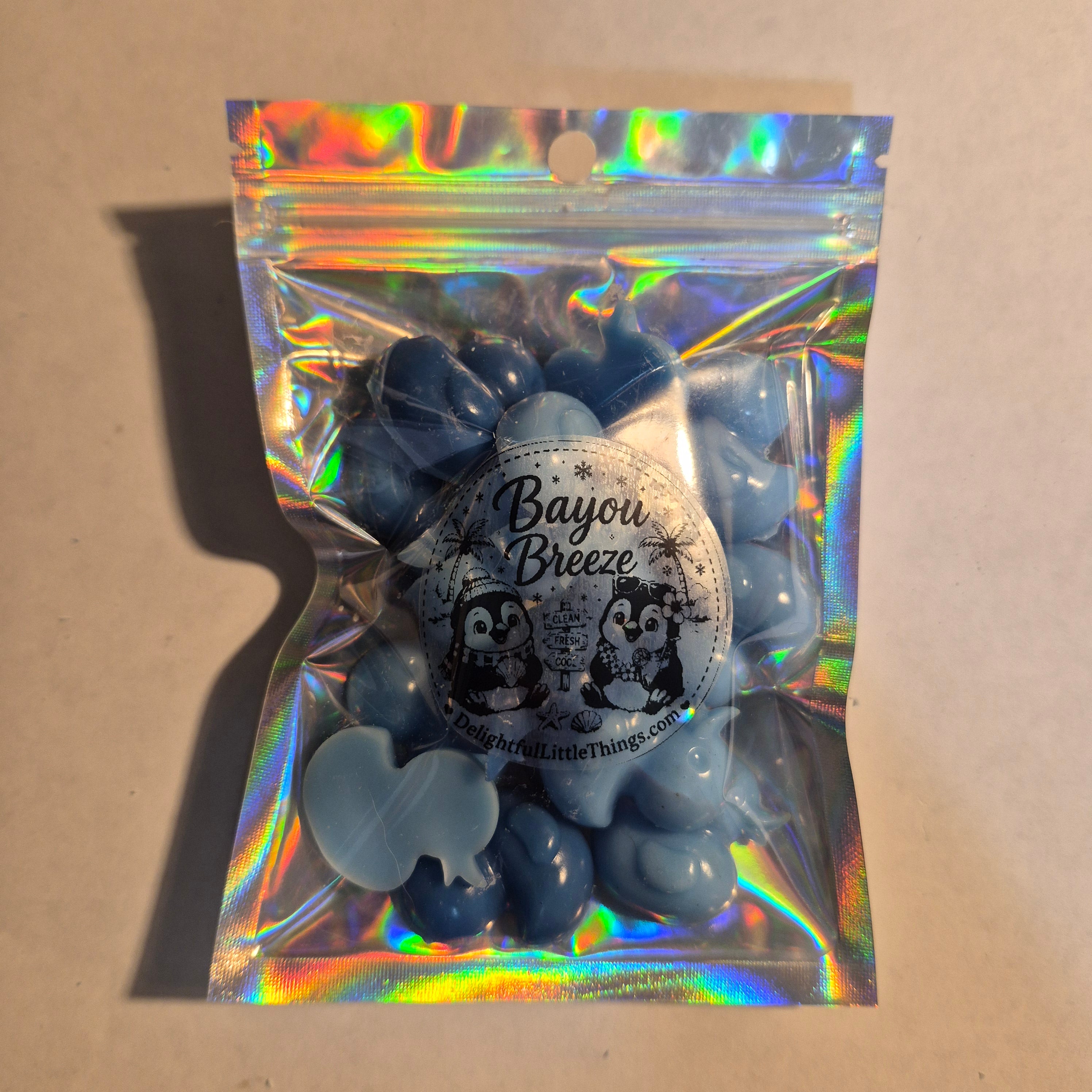 Bayou Breeze Scented Soy Wax Melts & Jar Candle Set – Cute Duck Shaped Wax Melts, Hand Poured Wood Wick Candle