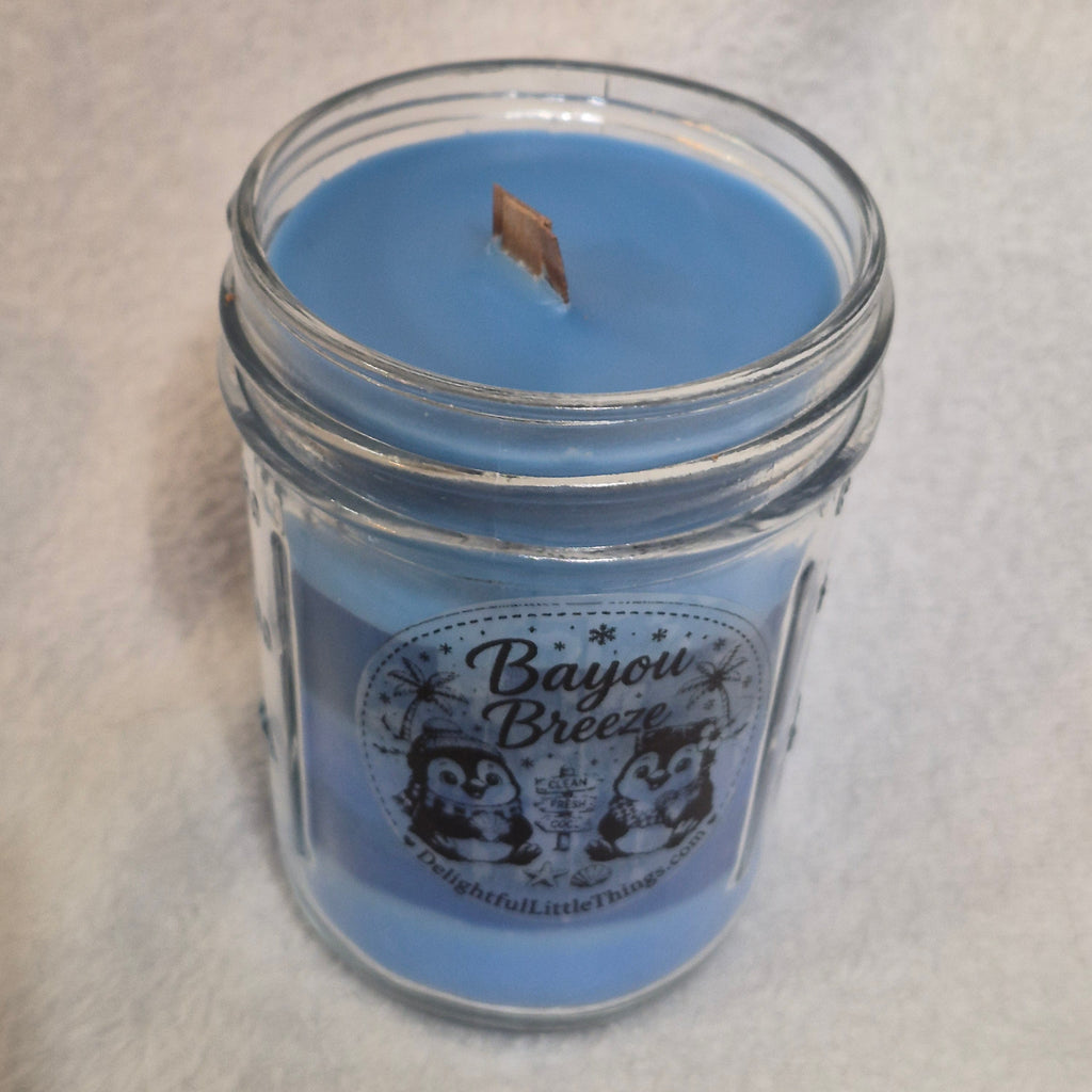 Bayou Breeze Scented Soy Wax Melts & Jar Candle Set – Cute Duck Shaped Wax Melts, Hand Poured Wood Wick Candle