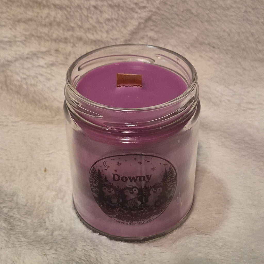 Homemade "Downy Lavender Vanilla" Candle, 9oz