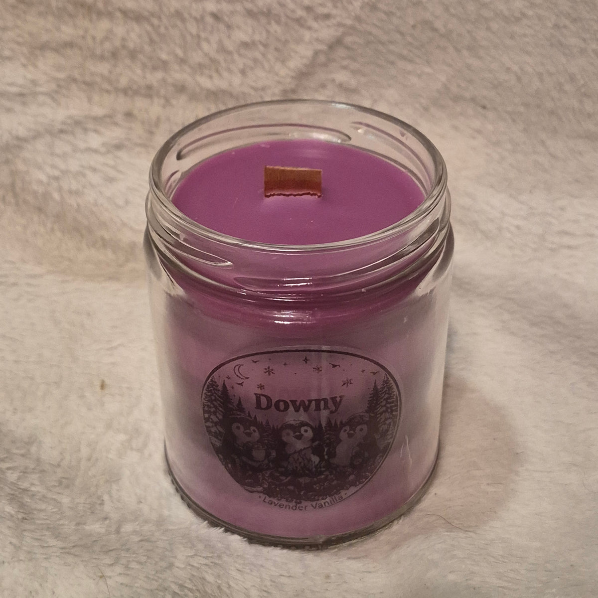 Homemade "Downy Lavender Vanilla" Candle, 9oz