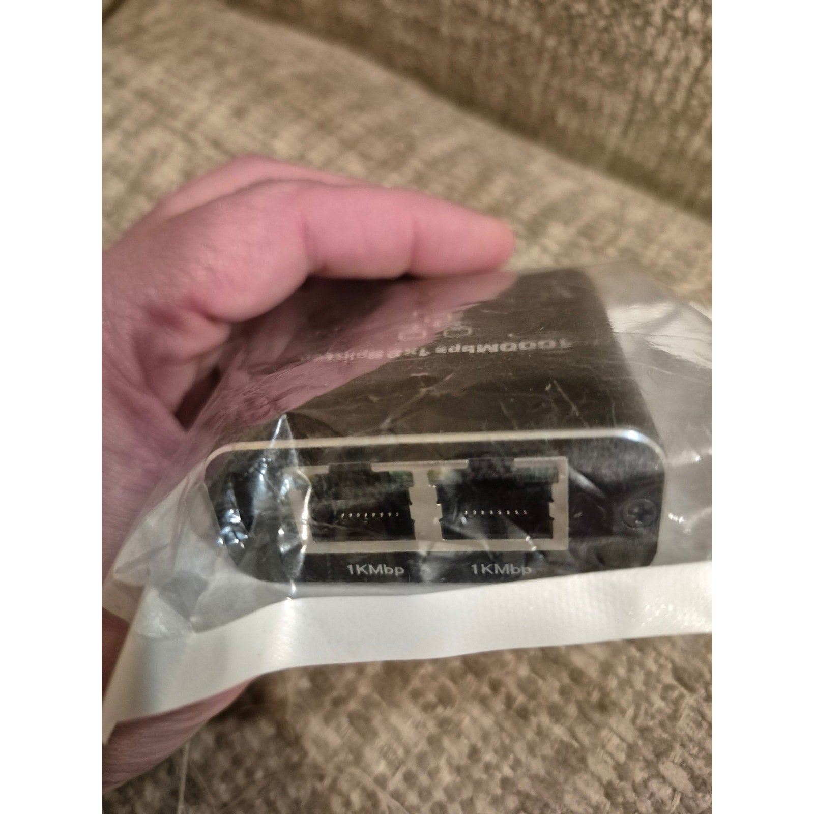 Gigabit Ethernet Splitter 1 to 2 | 1000Mbps High-Speed Network RJ45 Adapter