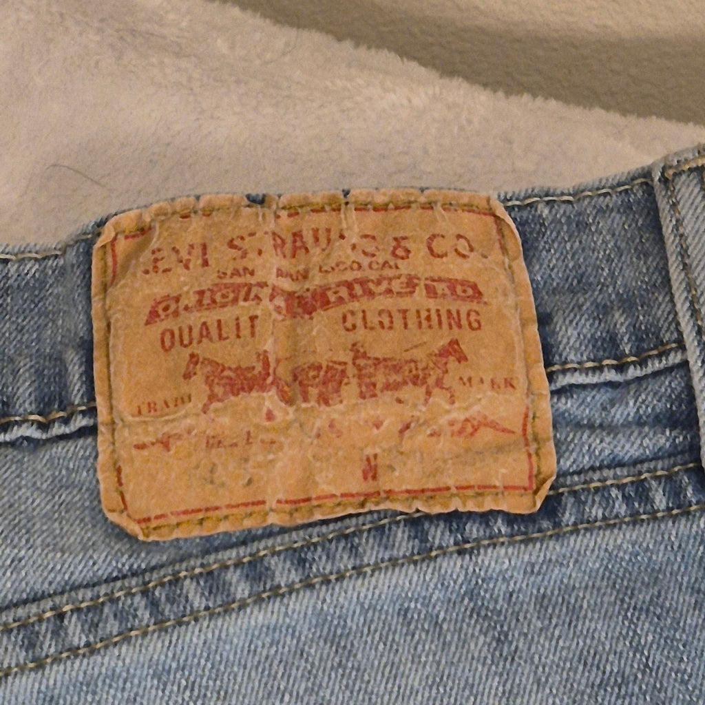 Levi’s 505 Regular Fit Straight Leg Jeans Mens 32x30 Light Wash Blue Denim