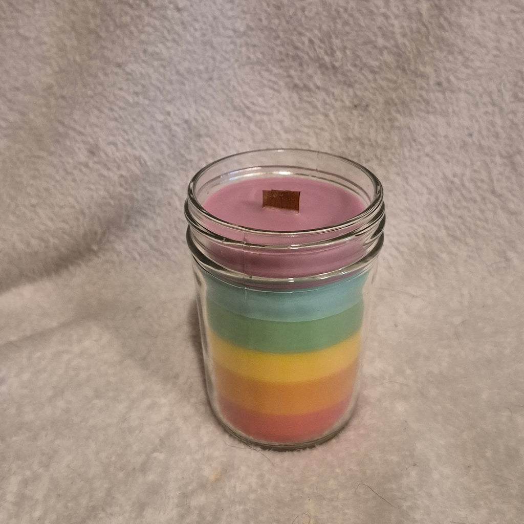 Homemade "Skittles" Candle, 8oz