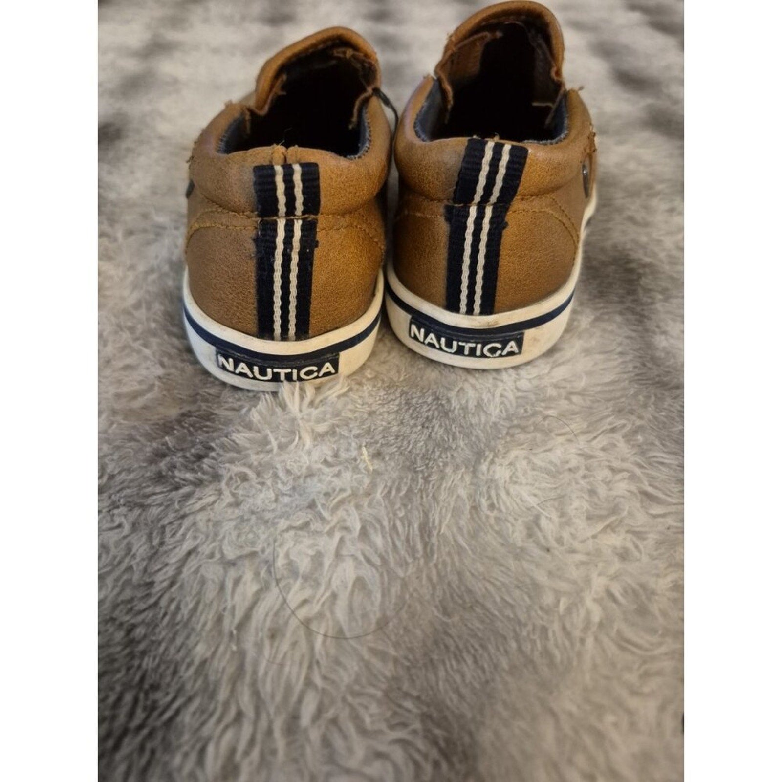 Nautica Toddler Boys Brown Leather Dress Shoes, Size 7