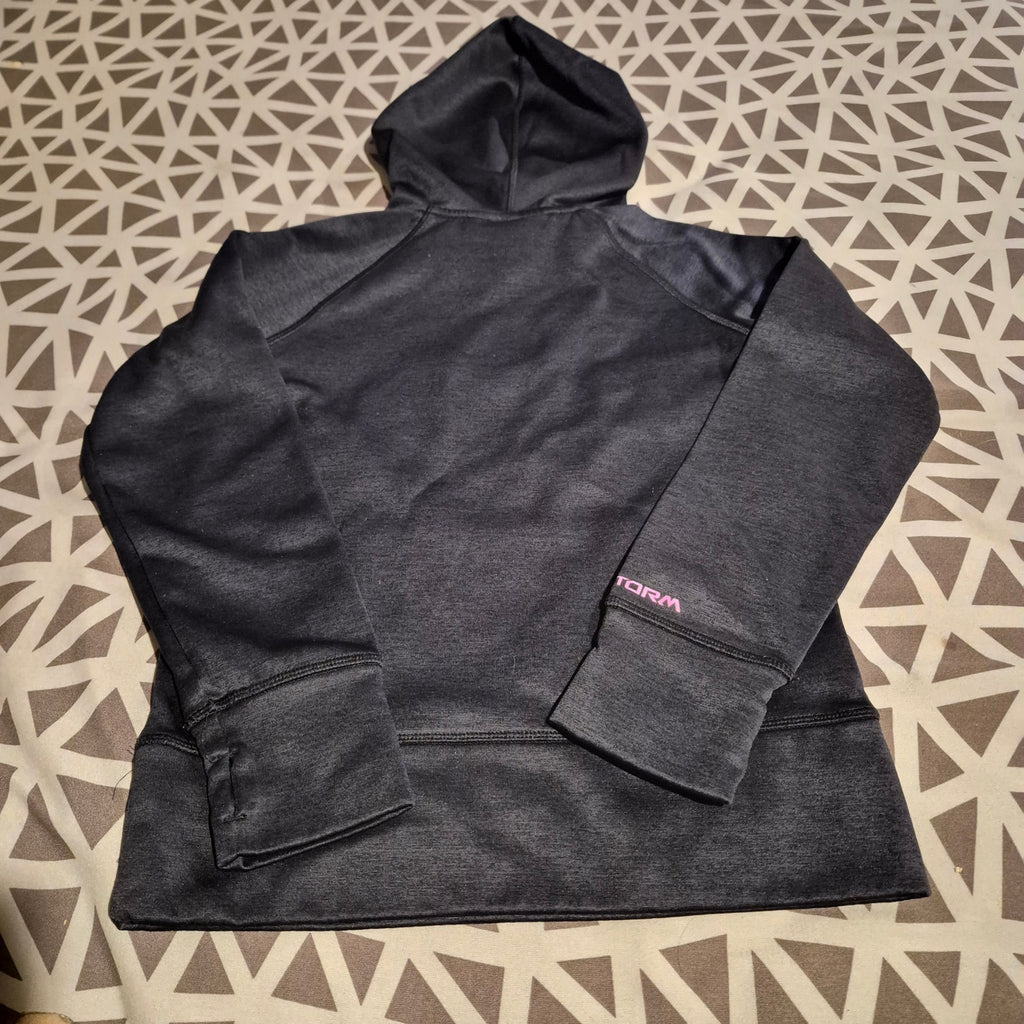 Under Armour Girls YSM Storm Pullover Hoodie Gray/Pink