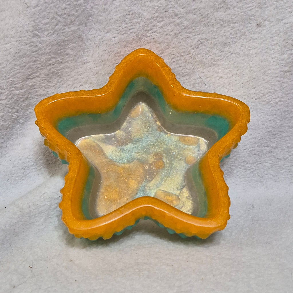 Handcrafted Resin Starfish Trinket Dish / Jewelry Holder