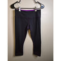 Lululemon Wunder Under Crop Reversible Black Ultra Violet Purple Size 6