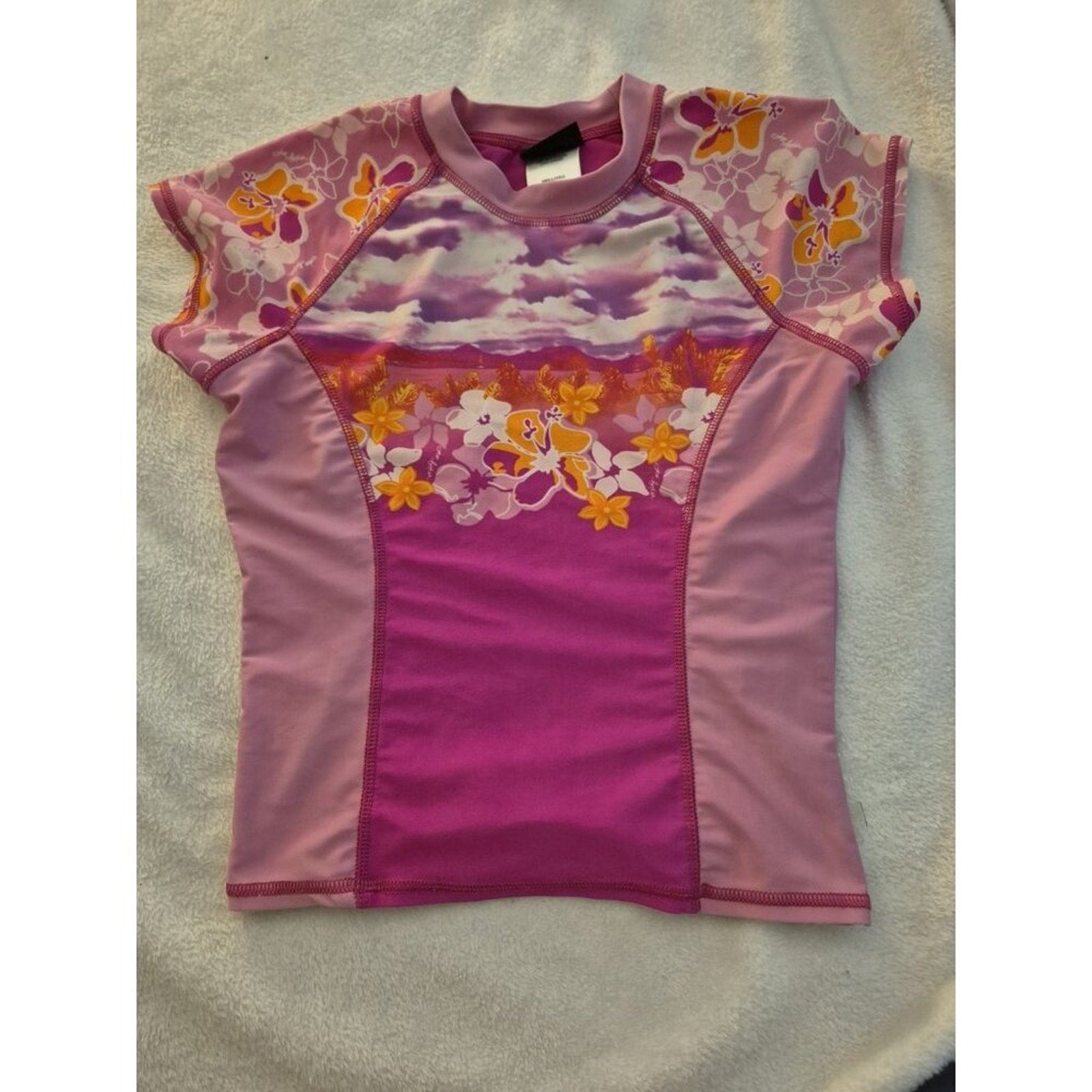 Girls Joe Boxer Rash Guard Shirt