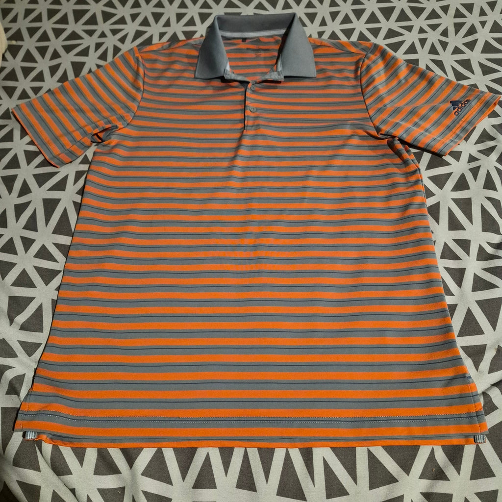 Adidas Golf Men’s Striped Polo Shirt - Size Small