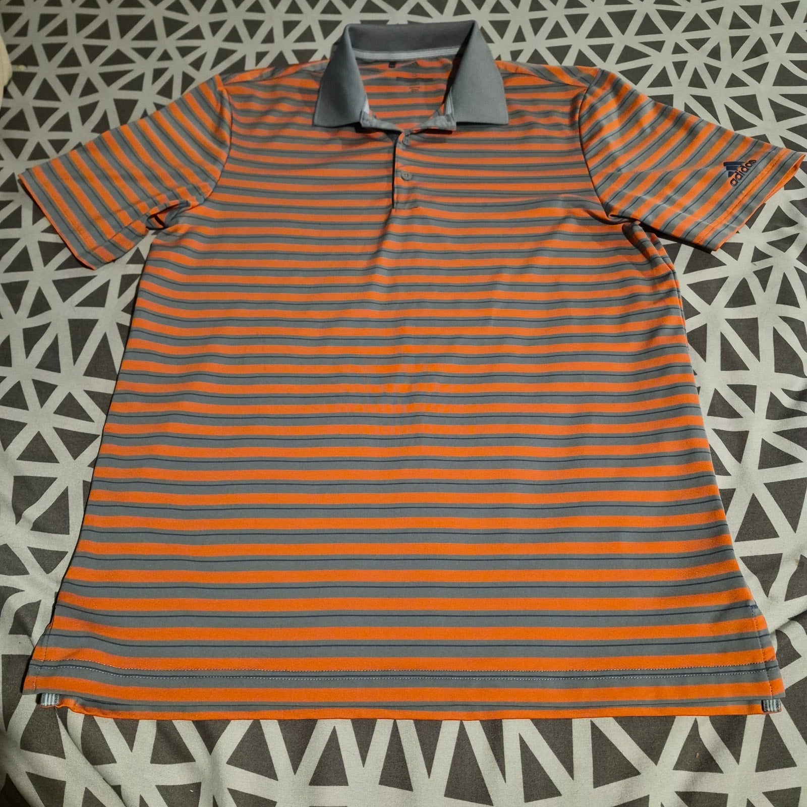 Adidas Golf Men’s Striped Polo Shirt - Size Small