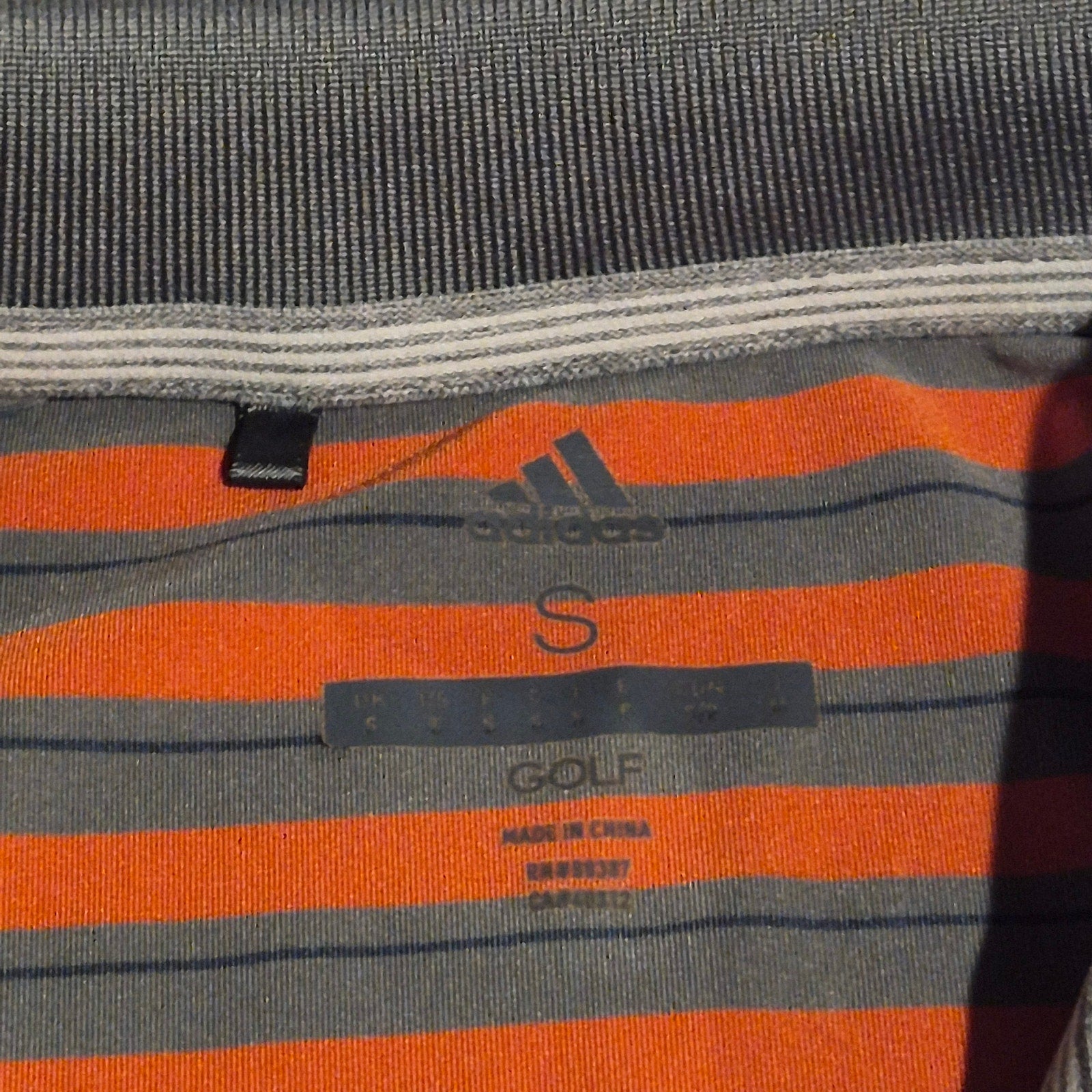 Adidas Golf Men’s Striped Polo Shirt - Size Small