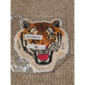 Large Roaring Tiger Head Embroidered Patch - Iron-On/Sew-On Applique for Jackets