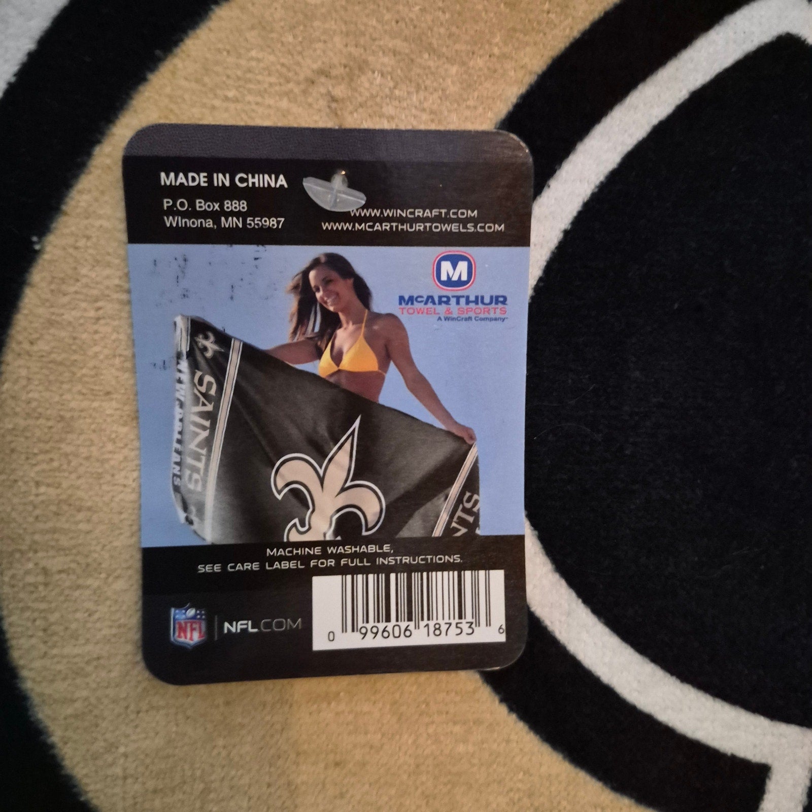 New Orleans Saints NFL Fiber Reactive Beach Towel - New with Tags