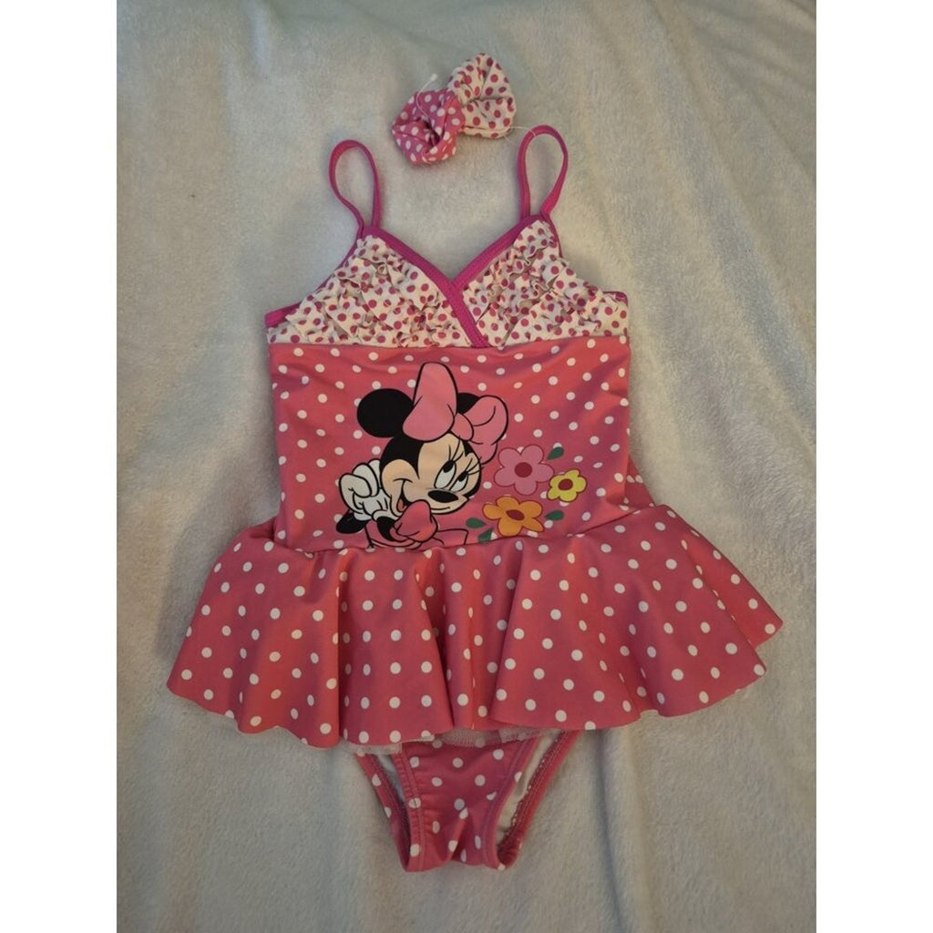 Girls Minnie Mouse Swimsuit Size 6X