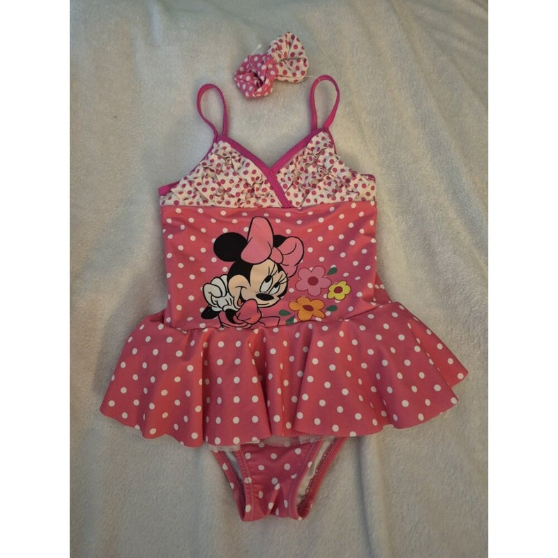 Girls Minnie Mouse Swimsuit Size 6X