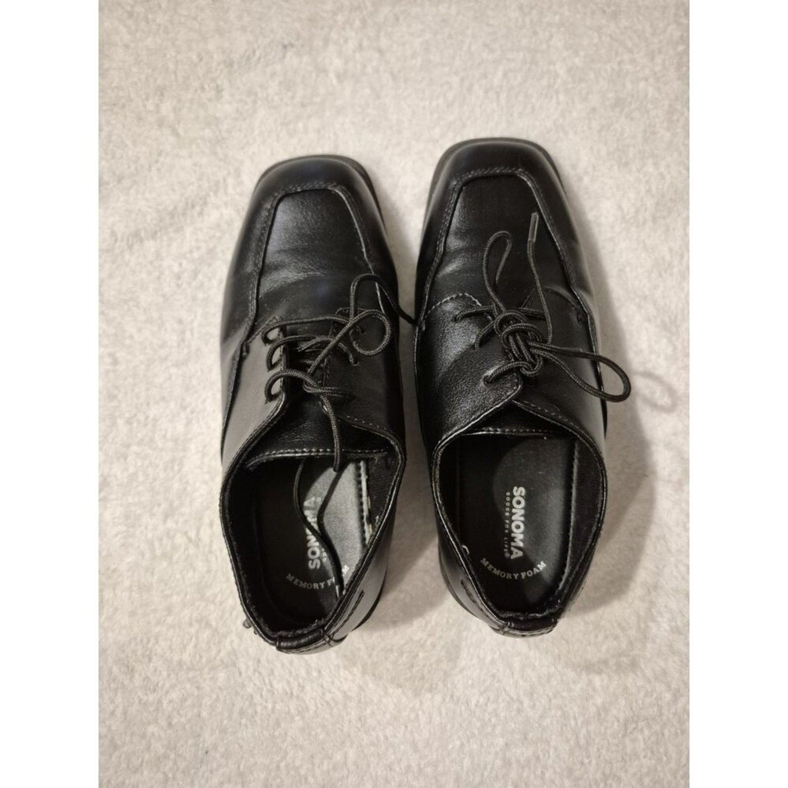 Boys Sonoma Dress Shoes, Black, Size 3