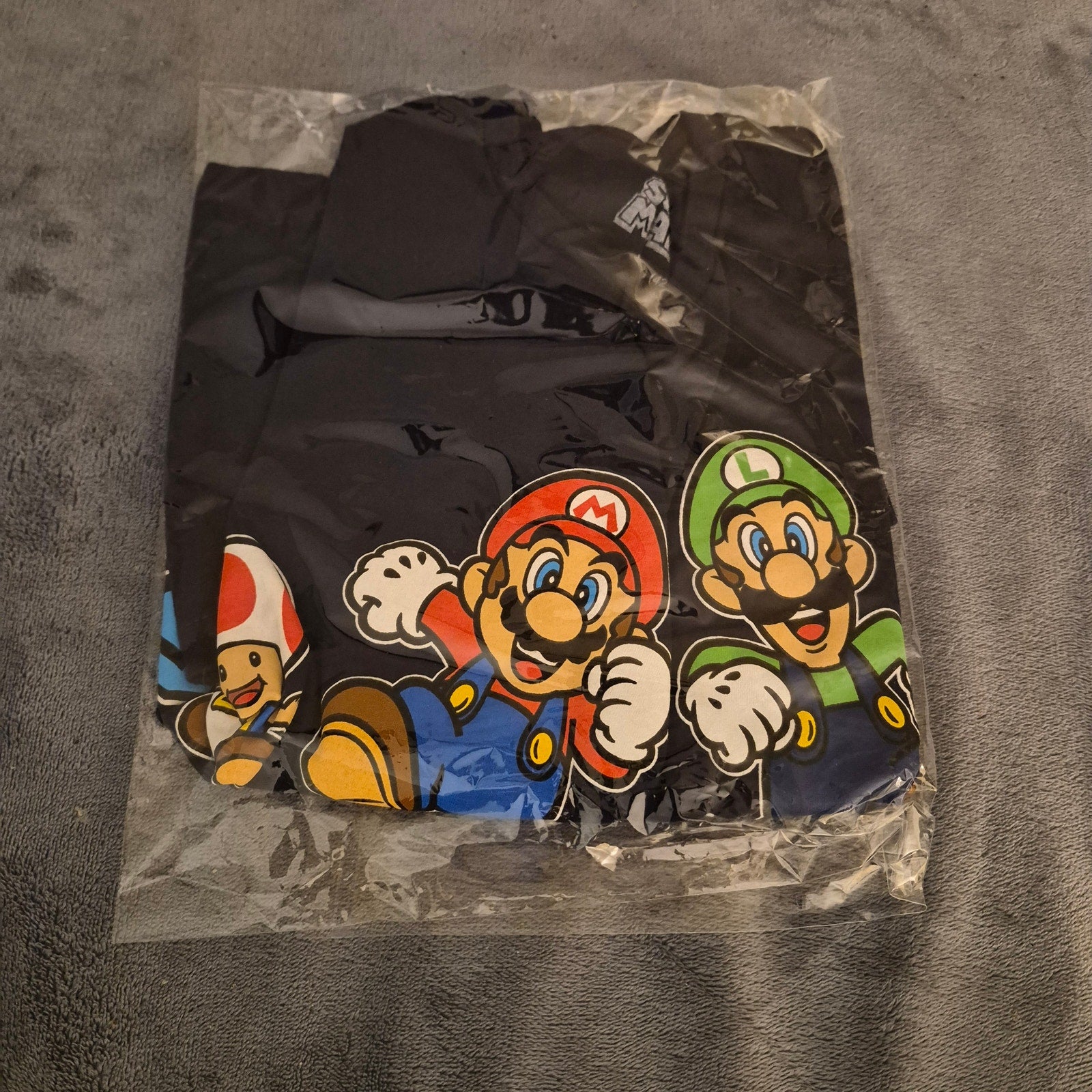 Nintendo Super Mario Bros Graphic T-Shirt Men's L Toad Mario Luigi Mad Engine