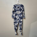 Carter's Toddler Boy Fleece Footed Pajamas 2T Blue Camo Airplane Helicopter