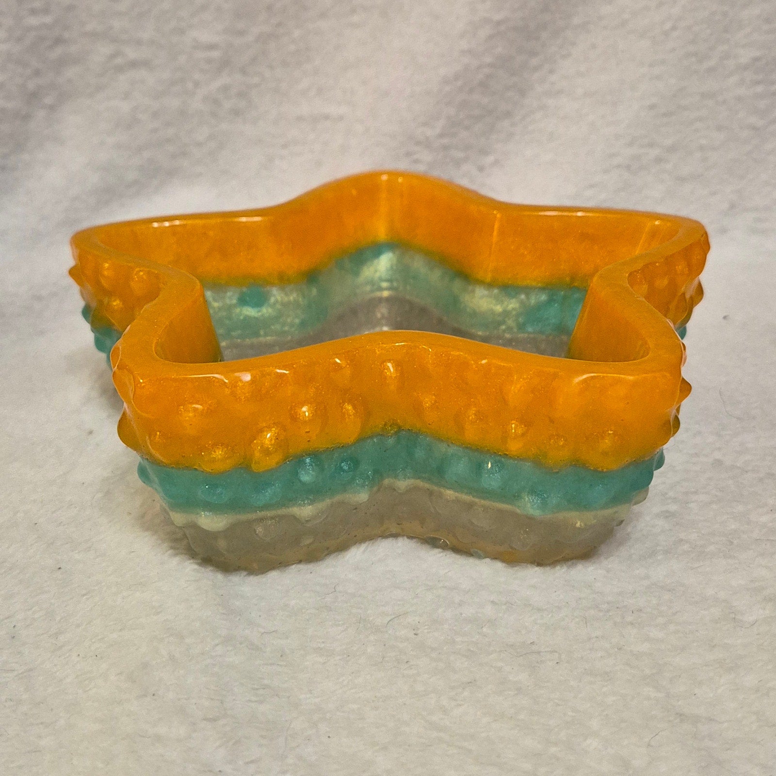 Handcrafted Resin Starfish Trinket Dish / Jewelry Holder