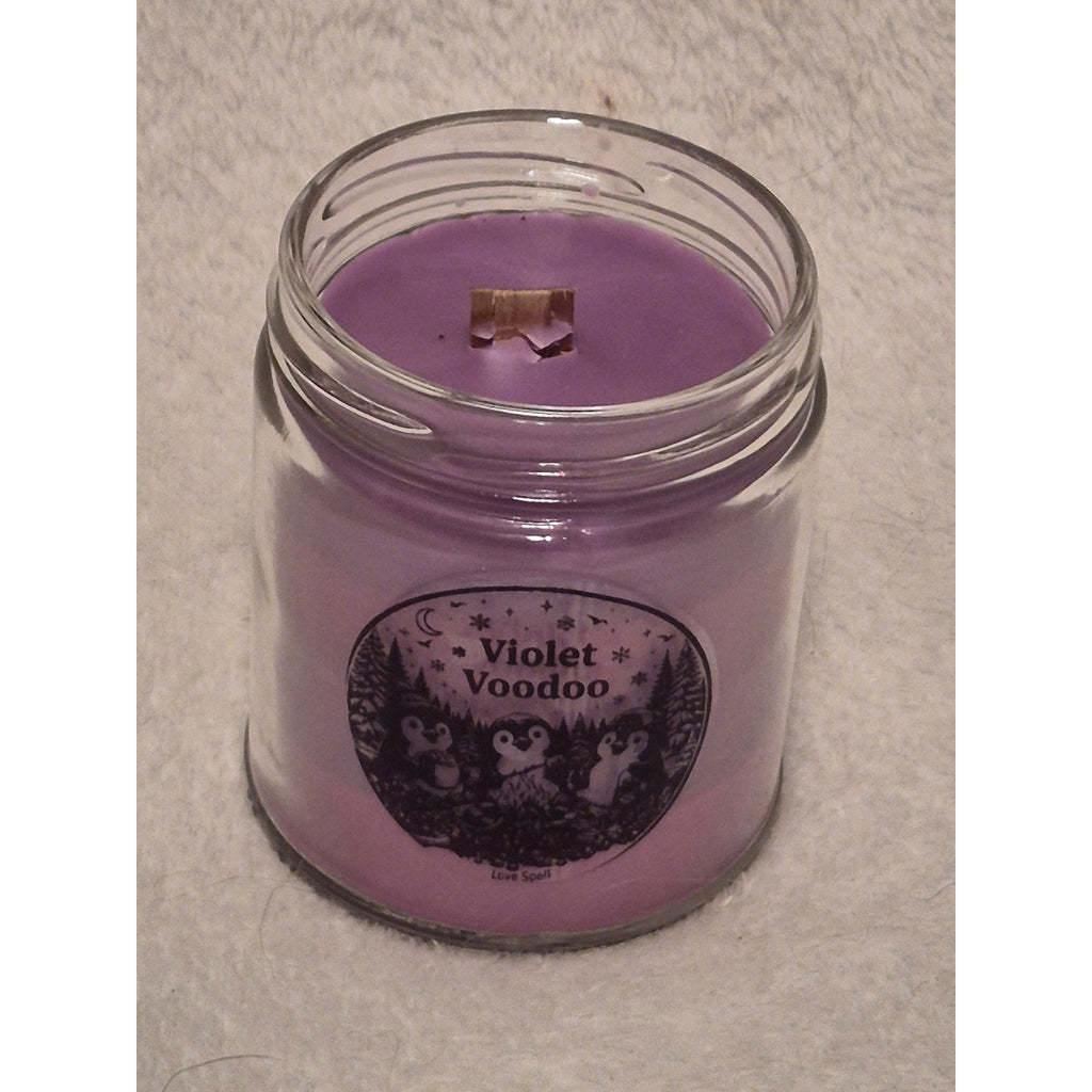 Homemade Candle "Violet Voodoo" 9oz