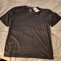 Reebok Men's XL Performance T-Shirt NWT Charcoal Dark Grey/Black Short Sleeve Workout