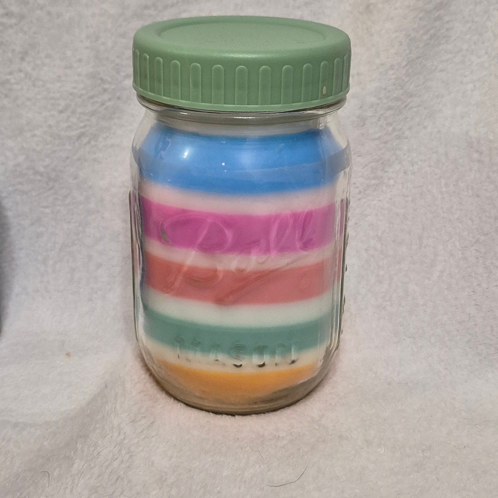 Birthday Cake & Vanilla Buttercream Scented Mason Jar Candle | Delight-ful Little Things