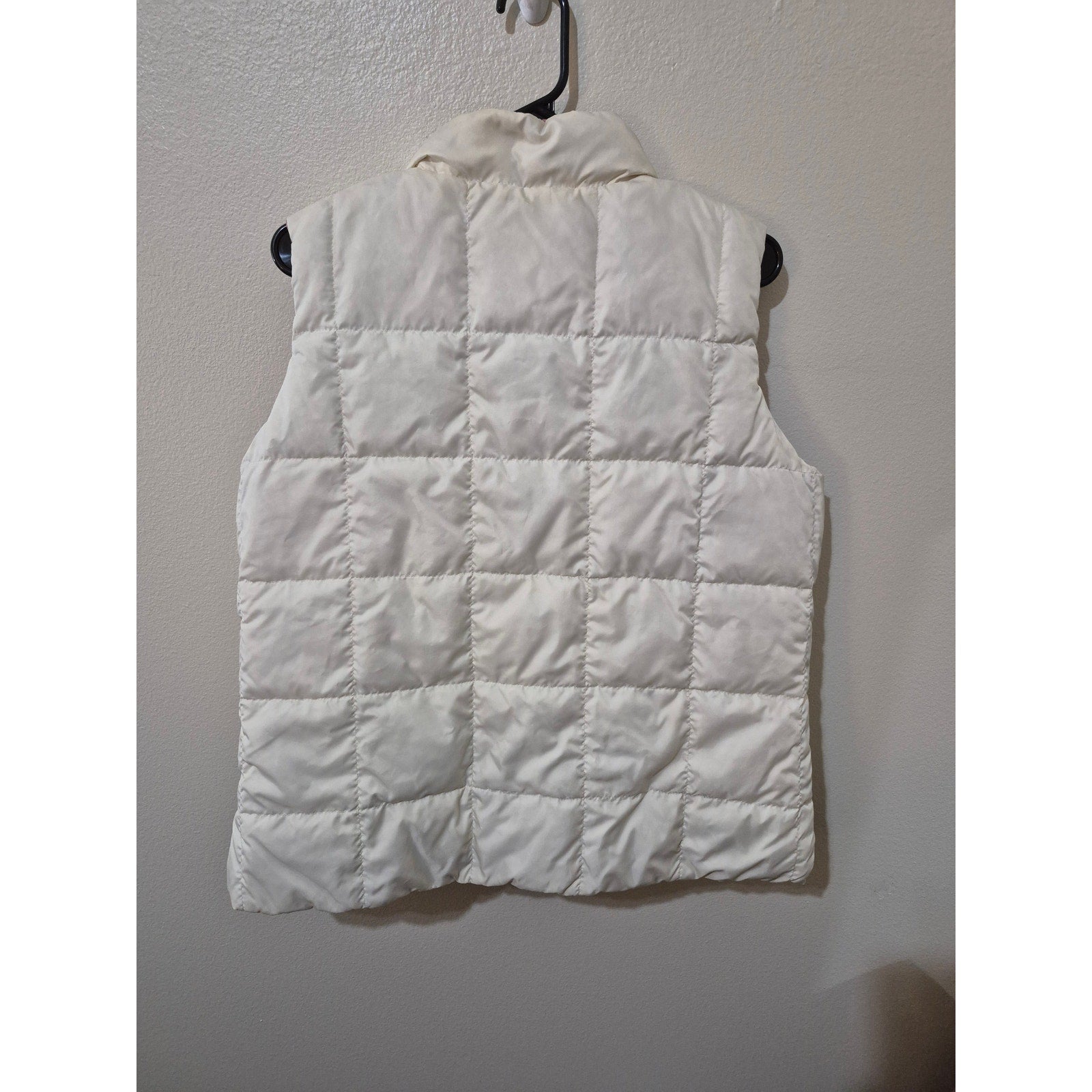 : L.L. Bean Reversible Quilted Puffer Vest - Cream & Dusty Rose Pink