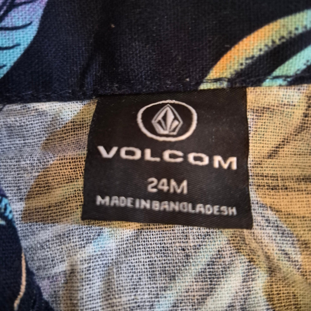 Volcom Toddler Boys 2-Piece Tropical Floral Shirt & Shorts Set - Size 24M