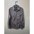 Marc Anthony Slim Fit Gray Long Sleeve Button Down Shirt Men's XL