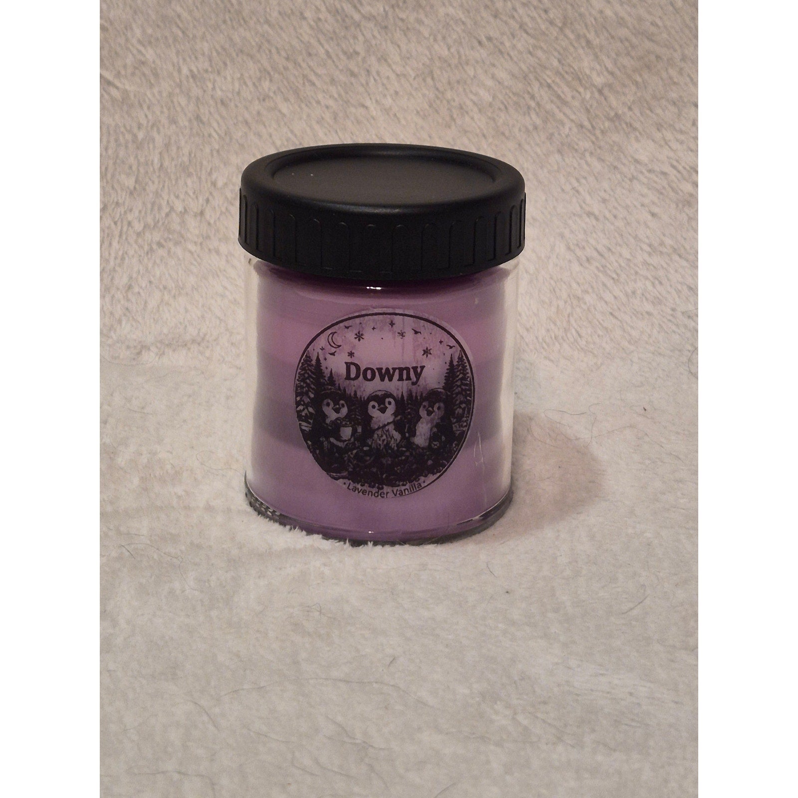 Homemade "Downy Lavender Vanilla" Candle, 9oz