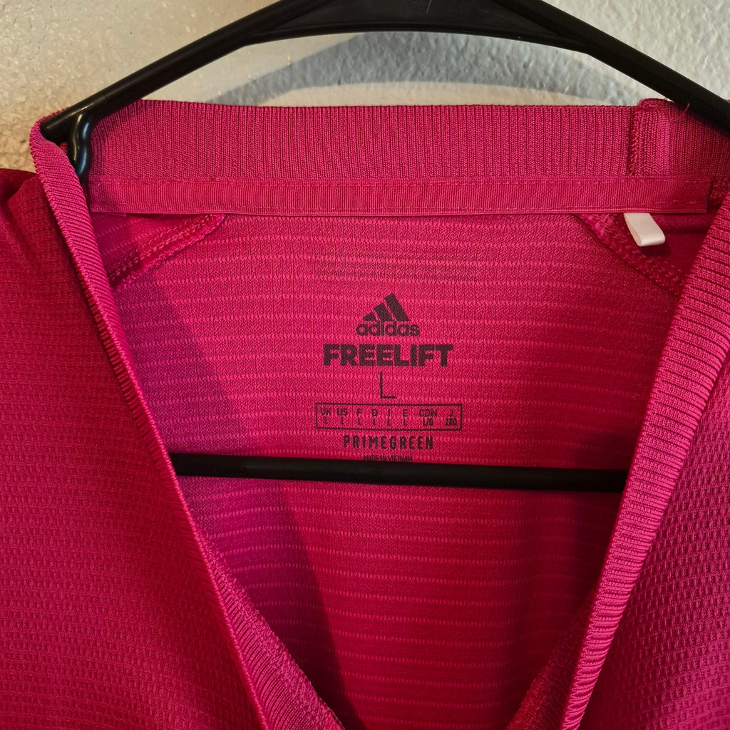 Adidas HEAT.RDY Freelift Men's Large Pink Short Sleeve Primegreen Training Shirt