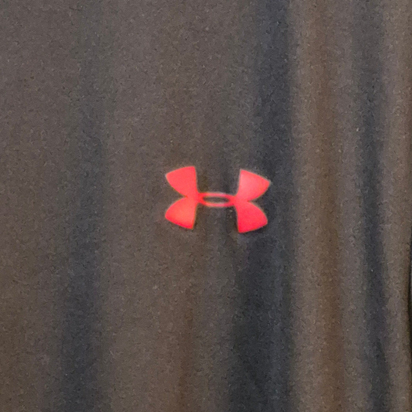 Under Armour Men's Black Athletic T-Shirt with Pink Logo