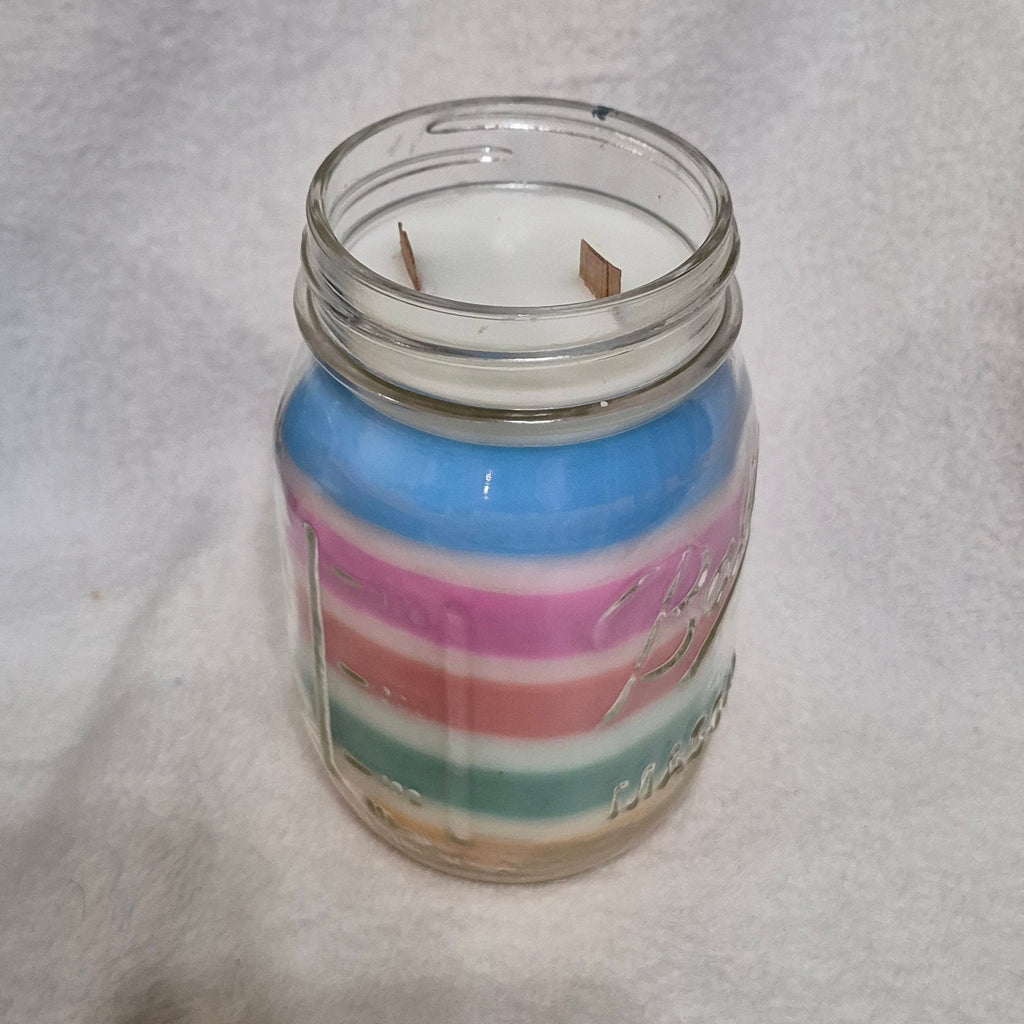 Birthday Cake & Vanilla Buttercream Scented Mason Jar Candle | Delight-ful Little Things