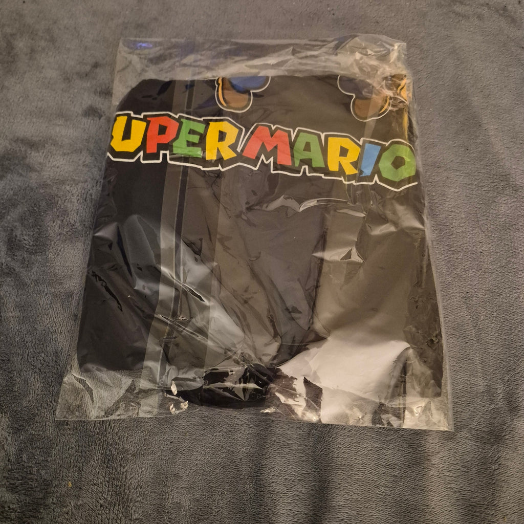 Nintendo Super Mario Bros Graphic T-Shirt Men's L Toad Mario Luigi Mad Engine