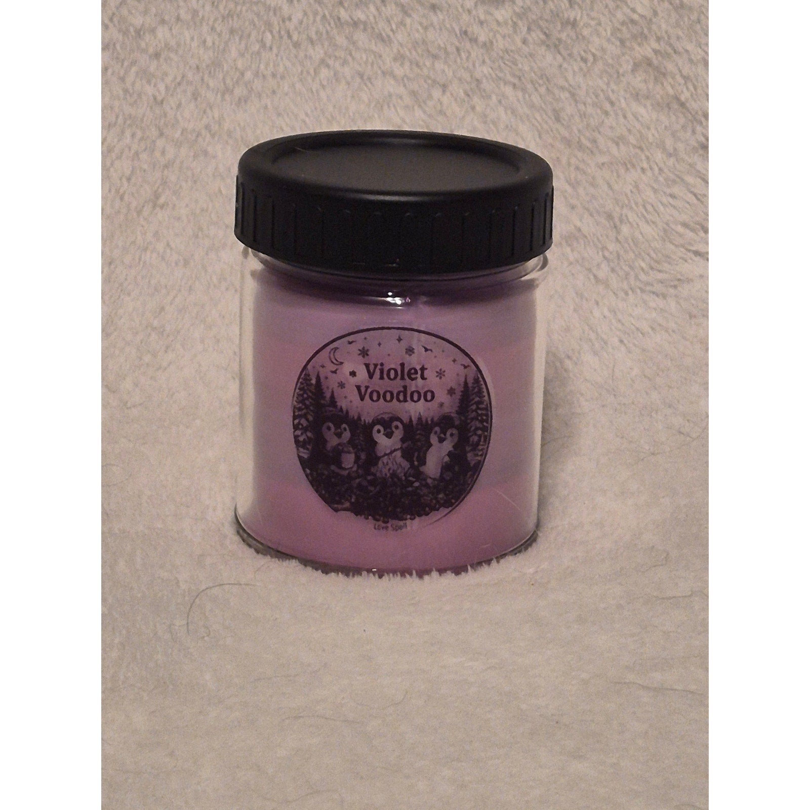 Homemade Candle "Violet Voodoo" 9oz