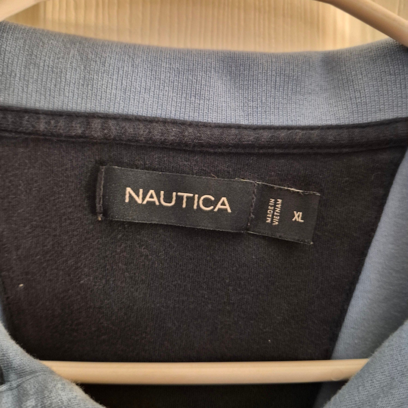 Nautica Men's Polo Shirt Short Sleeve Size XL Blue Classic Fit