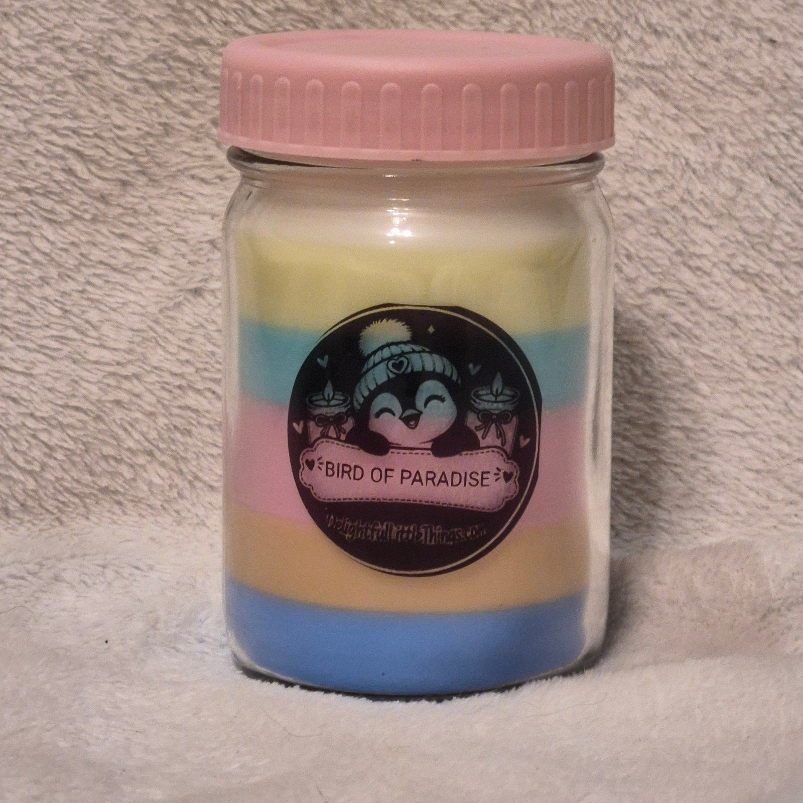 Homemade "Bird of Paradise" Candle, 12 oz