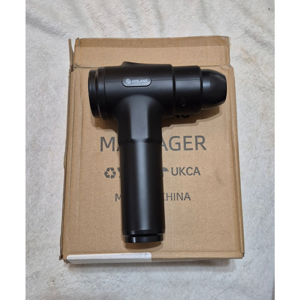 AERLANG Deep Tissue Massage Gun - Portable Handheld Massager, 6 Heads & Case