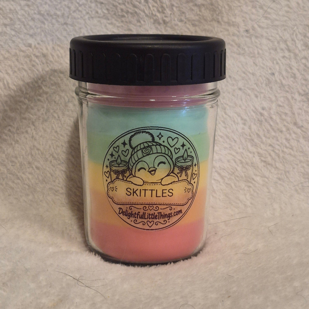 Homemade "Skittles" Candle, 8oz