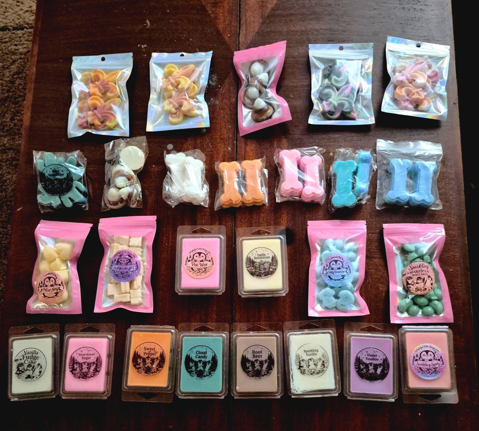 "Fragrant assorted handmade scented wax melts variety pack by Delightful Homemade Things"

