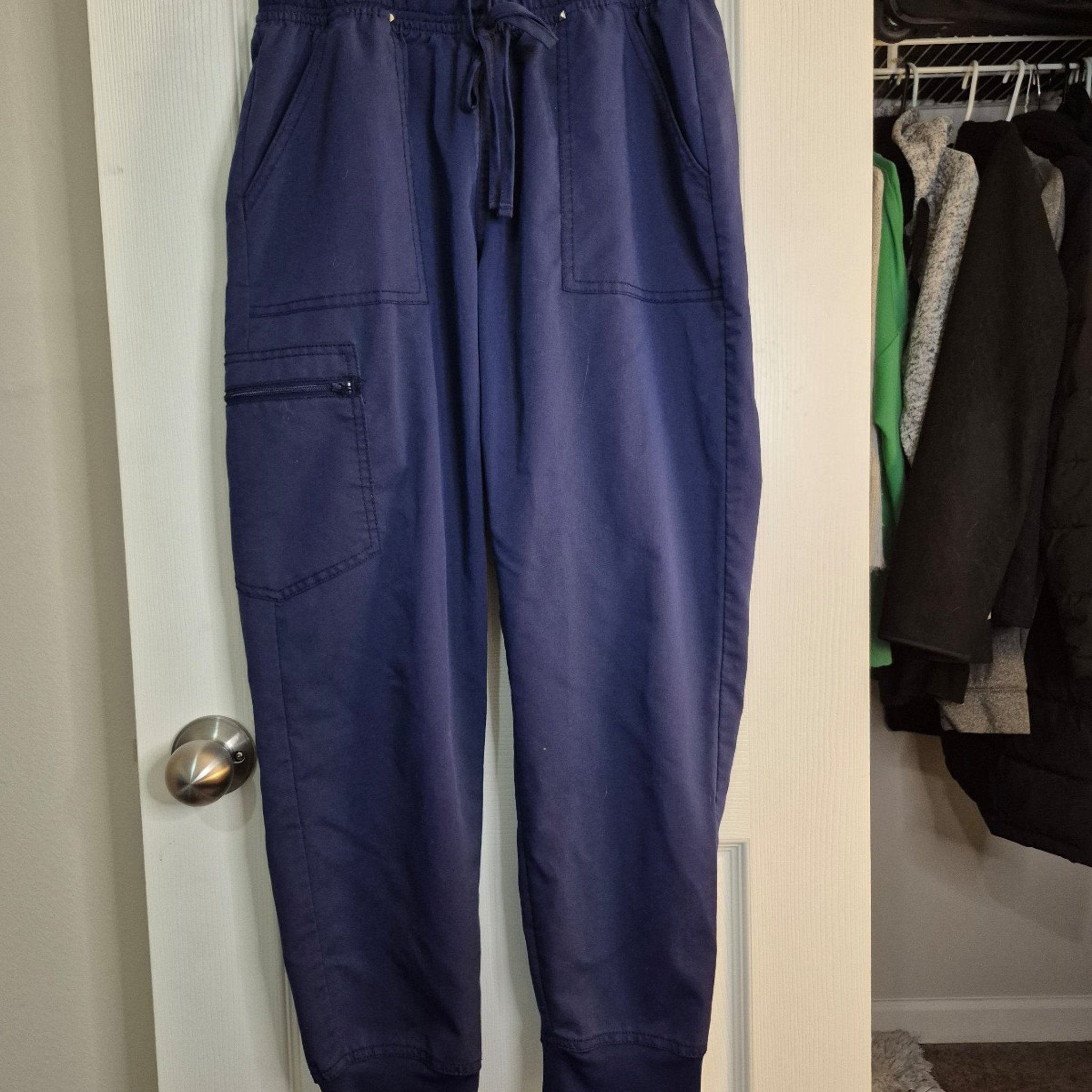 Scrubstar Navy Blue Performance Jogger Scrub Pants - Medium Petite