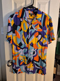 Mens Express Button Up Shirt, XL