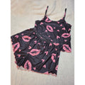 Womens "Lips" Pajama Set, Medium