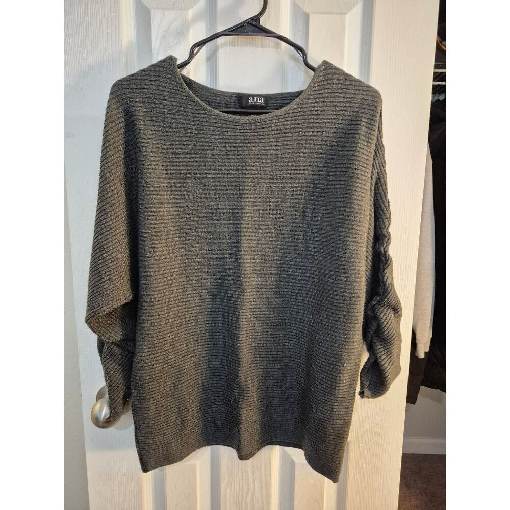 Womens Ribbed Knit Sweater,Size Medium