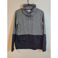 Columbia Womens Cowl Neck Colorblock Pullover Sweatshirt - Grey/Black - Size M